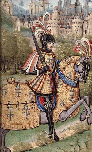 Le duc René II à la bataille de Nancy : Musée Lorraine - source wikipedia : Domaine Public