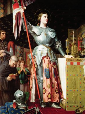 Jeanne d’Arc au sacre du roi Charles VII : auteur Ingres - Musée du Louvre : Source Wikipedia - Domaine Public