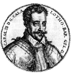 Charles III Duc de Lorraine : gravure de Woeiriot de Bouzey 1591 - Bibliothèque de Nancy : Domaine Public