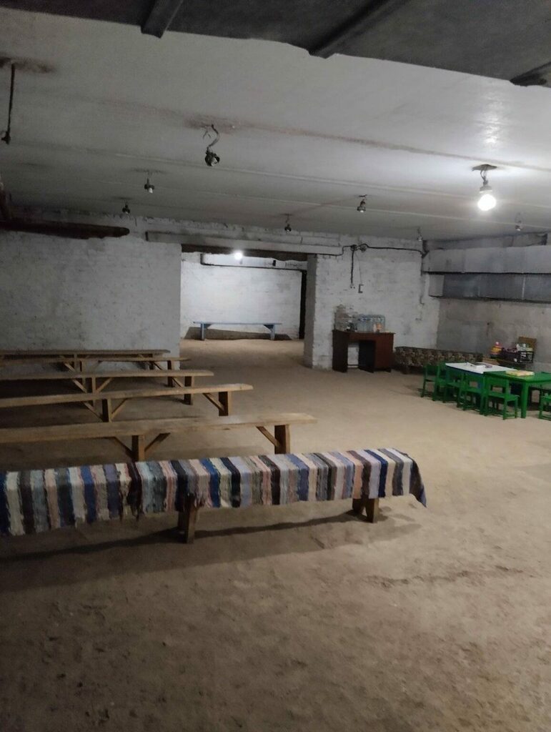 Ecole Shevchenko de Mena : salle de classe en sous-sol : source Mairie de Mena