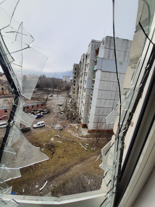Fevrier 2022 Chernihiv sous les bombes photos Yuri Lissovski