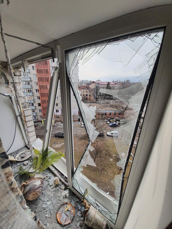 Fevrier 2022 Chernihiv sous les bombes photos Yuri Lissovski