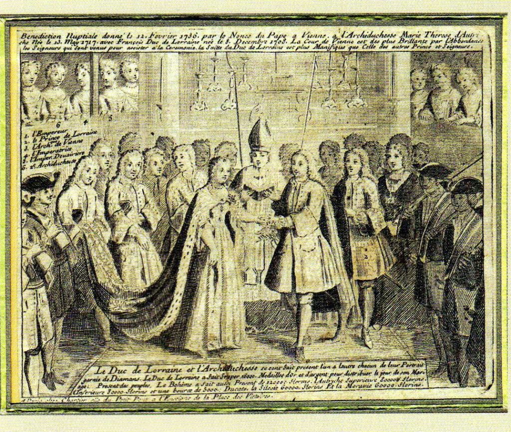 Mariage de François III et de Marie Thérèse de Habsbourg : Domaine Public