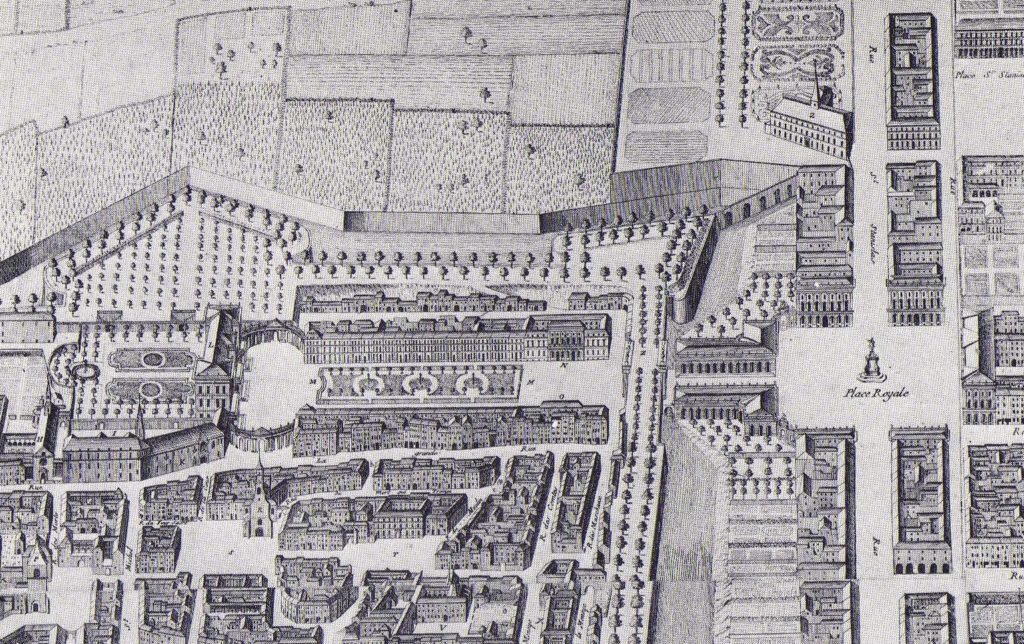 Place royale et place de la Carrière : plan de Belprey - Musée Lorrain