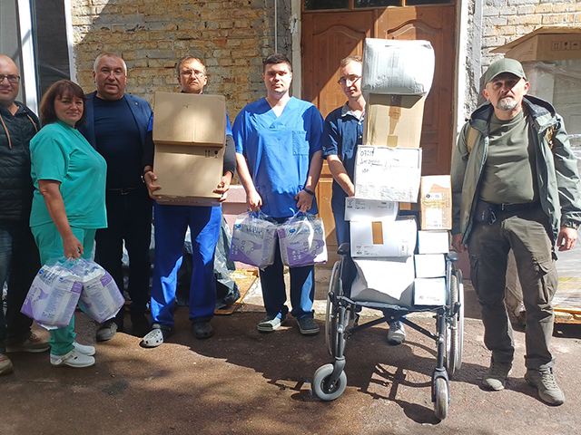 Août 2025 Livraison Hôpital neurologique Chernihiv - photo Sasha Yasenchuk