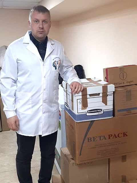 Février 2025 Arrivée d'aide Hôpital Desna - Photo Sasha Yasenchuk