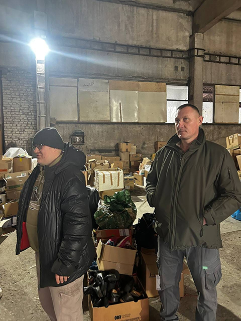 Janvier 2025 Arrivée d'aide humanitaire Chernihiv Photo - Sasha Yasenchuk