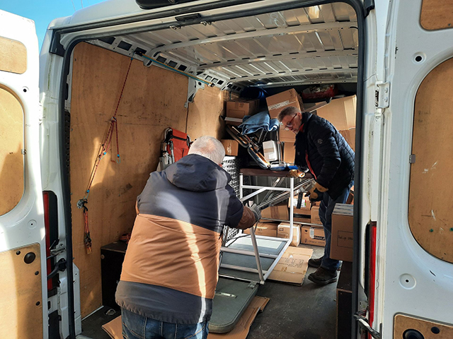 Janvier 2025 Départ pour la Pologne - Photo Liouba lorr'Ukraine