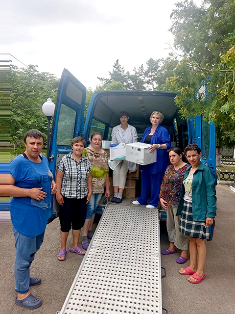 Juillet 2025 Livraison Internat psychoneurologique de Zamglaj - Photo Iryna Solomakha