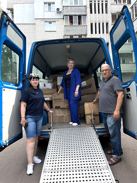 Juillet 2025 Livraison Internat psychoneurologique de Zamglaj - Photo Iryna Solomakha