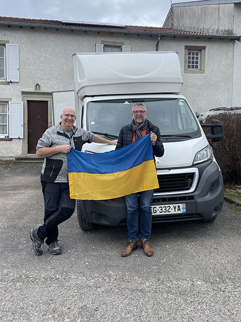 Mars 2025 Départ des Vosges pour la frontière - Photo Liouba Lorr'Ukraine
