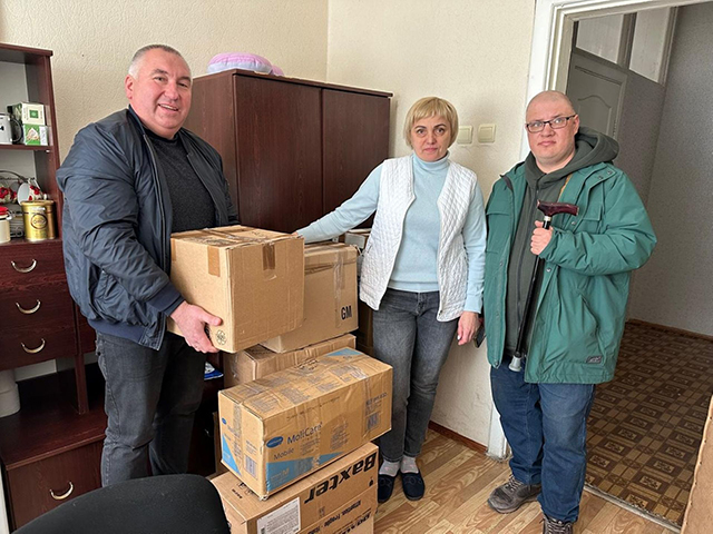 Mars 2025 Livraison Hôpital neurologique régional de Chernihiv - photo Sasha Yasenchuk