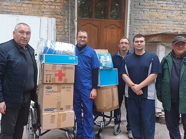 Novembre 2025 Livraison hôpital Chernihiv - Photo Sasha Yasenchuk