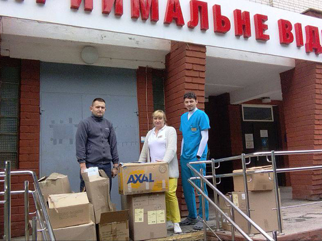 Octobre 2025 Livraison Hôpital Régional Chernihiv - photo Sasha Yasenchuk