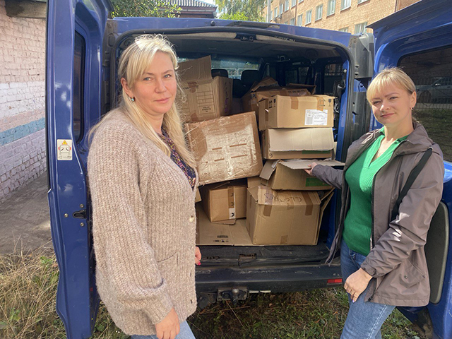 Septembre 2025 Distribution produits de santé Chernihiv - Photo Oleksandr Solomakha