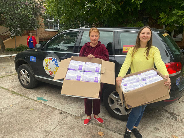 Septembre 2025 Livraison Centre social Chernihiv - photo Sasha Yasenchuk